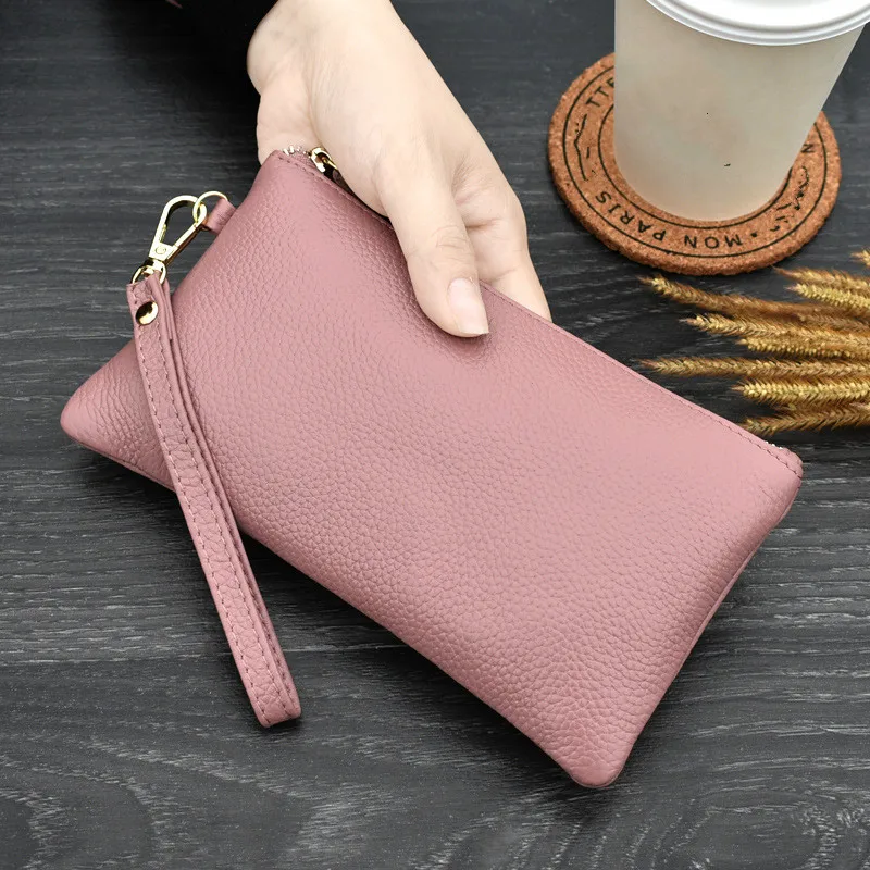 Кошелек из натуральной кожи Женская Мини Сумочка кошелек визитница держатель