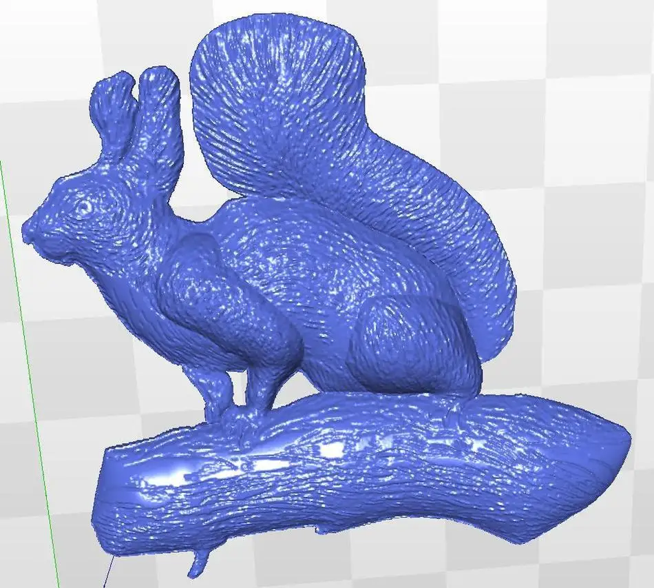 

3d-рельефная модель белки _ 2 для ЧПУ в файле STL