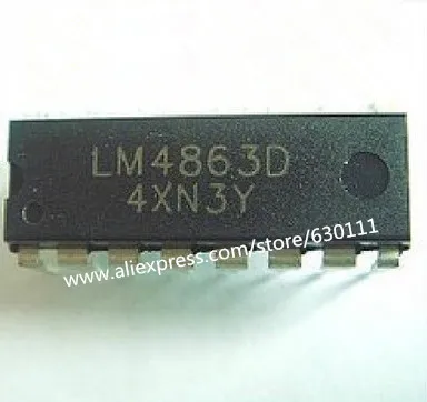 10pcs/lot LM4863D lm4863 original DIP-16 | Integrated Circuits