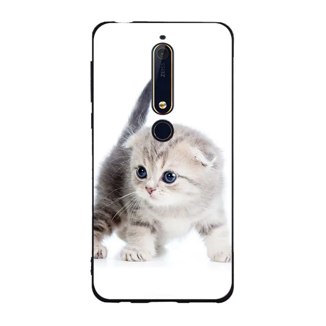 Чехол для Nokia 6 1 мягкий силиконовый чехол 2018 TA 1068 1050 1043 1045 защитный телефона