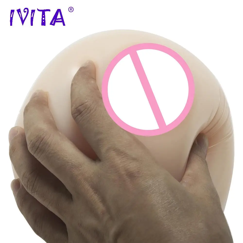 IVITA 1800 г реалистичные полностью силиконовые искусственные груди формы накладные