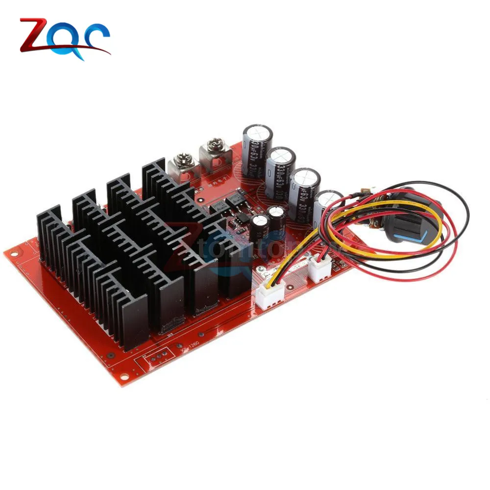 DC 10-50V 60A регулятор скорости двигателя ШИМ HHO RC контроллер 12V 24V 48V 3000W макс