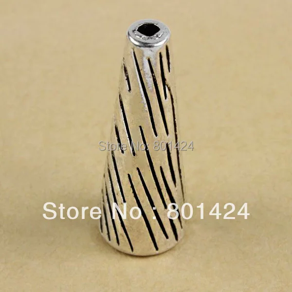 Труба-соединитель для ювелирных изделий под античное серебро 5 шт./комплект 58-301