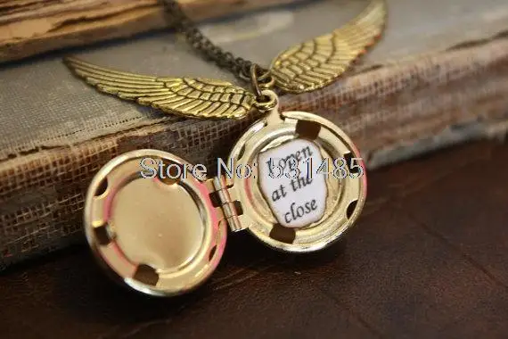 12 шт./лот Лот HP Snitch медальон шар ожерелье я открываю при закрытии Steampunk | Украшения