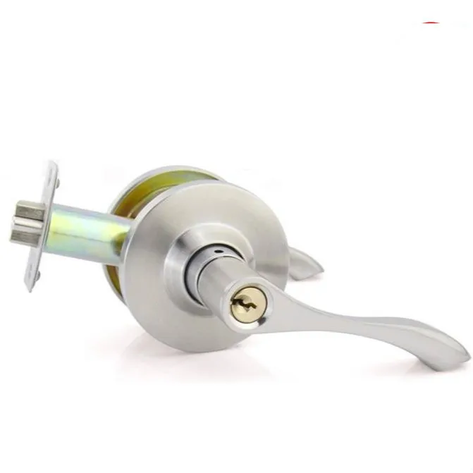 Бесплатная доставка медный дверной замок с механической ручкой и ключом для