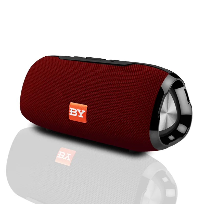 Red Портативный беспроводной Bluetooth динамик сабвуфер громкий динамик с микрофоном наружная акустическая система 10 Вт стерео музыка объемный - Цвет: Red