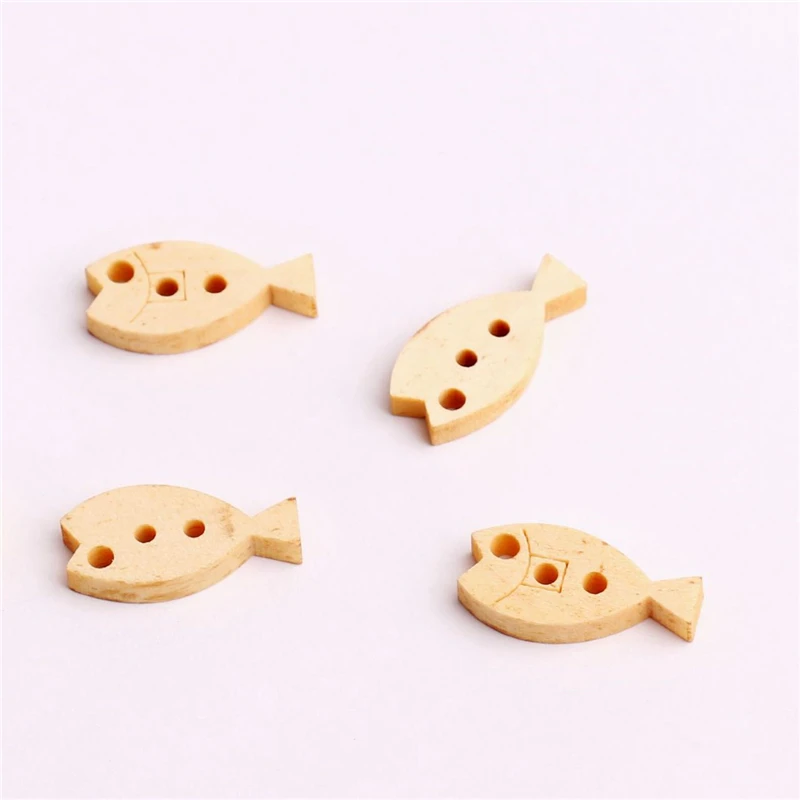100 шт. детский деревянный свитер с 3 отверстиями 20 х10 мм|button color|fish buttonbuttons buttons |