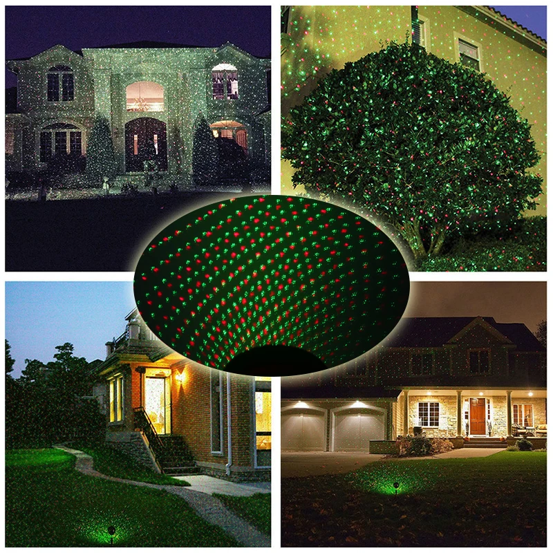 2021 лазерный душ Водонепроницаемый уличный Светильник проектор Рождественский