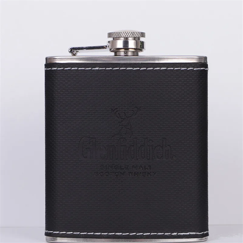 Не содержит Бисфенол А Mini 7 унций искусственная кожа Обёрточная бумага виски