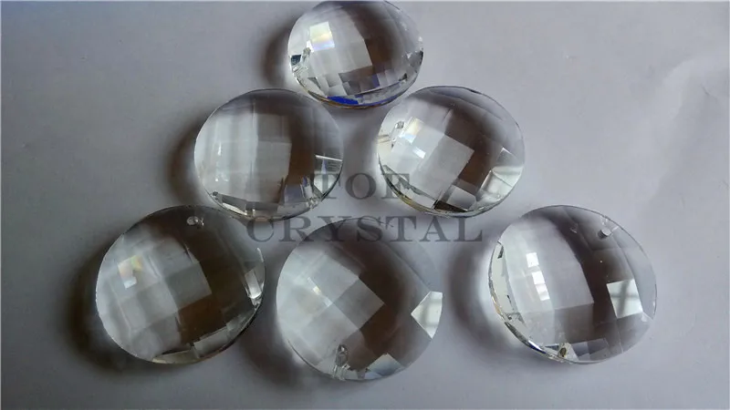 100 шт. MC круглый граненый кристалл крест-Крест Призма солнцезащитный Ловец 30 мм