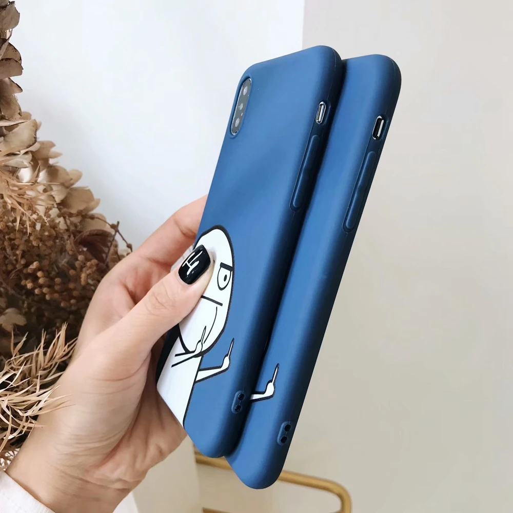 Чехол для iPhone 6 7 8 Plus мягкий силиконовый чехол из ТПУ телефона Apple 6SXS Max XR средний