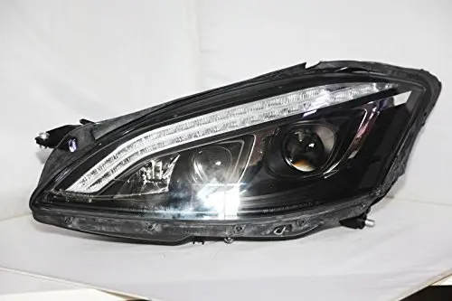 1 пара чехол для автомобиля для Mercedes-Benz S class W221 S350 S500 S600 светодиодный головной светильник 2006 2007 2008 хромированный корпус