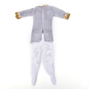 16 Кен Модная Одежда для кукол 1 комплект для мальчиков костюм, повседневная одежда наряд в клетку штаны наряды для принца для девочек игрушки аксессуары