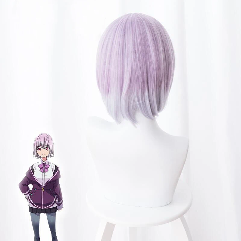 Аниме SSSS.GRIDMAN аканэ Shinjou Косплэй парик ролевые 50 см длинные синтетические волосы