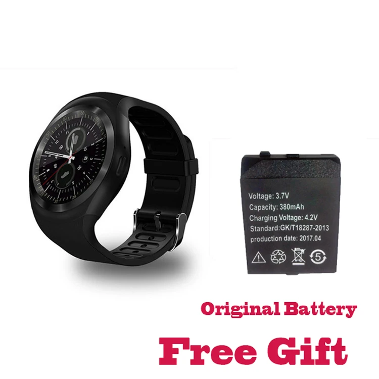 696 Y1 Round Bluetooth 3.0 Smart Watch Support Nano for IOS Android | Электроника