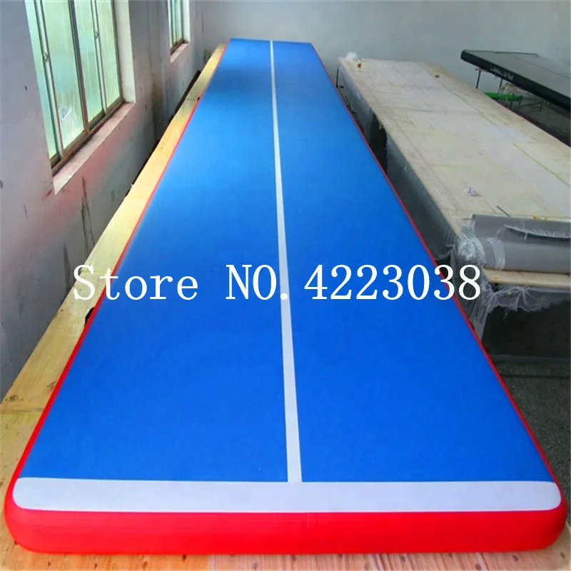 

Inflatable Air Tumbling Mat Gymnastics Tumble Track 6mx1m 8 inches Thickness Air Mats for Home with Pump