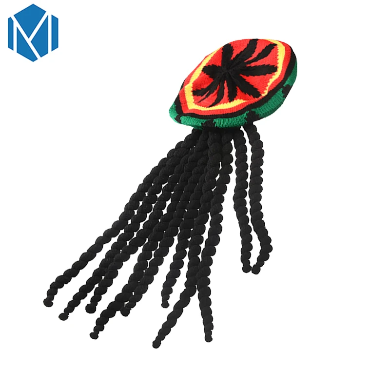C хип-хоп, ямайская шапочка, шапка Rasta, регги, дредлок, коса, вязаная, Gorros Bob, берет, шапка в разноцветную полоску, шапка в стиле хип-хоп
