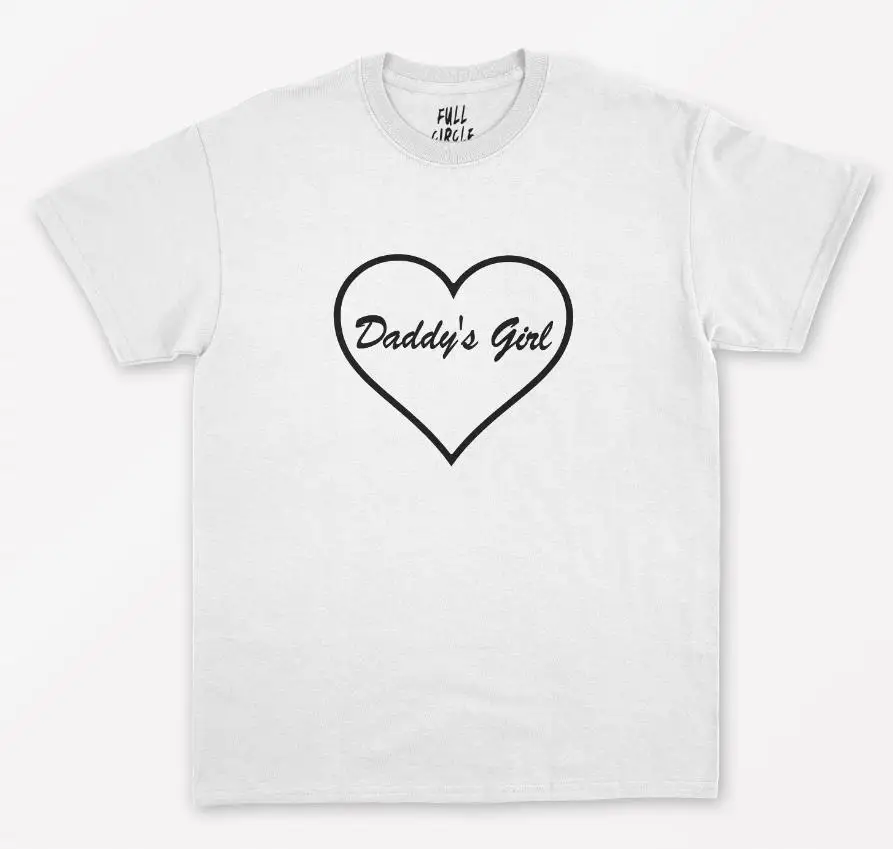

Daddy's Girl heart Print Women tshirt Cotton Casual Funny t shirt For Lady Yong Girl Top Tee Hipster Drop Ship S-268