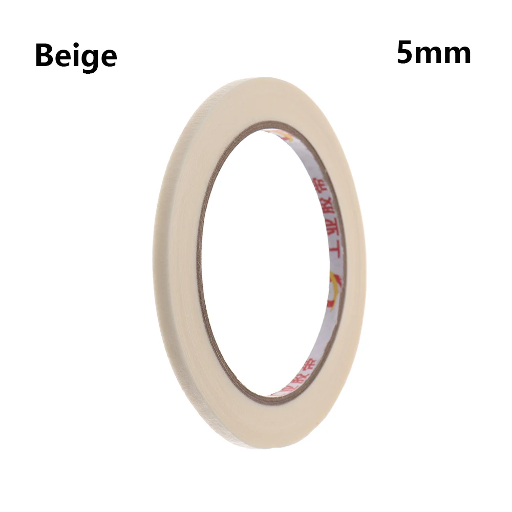 5mm - beige 30 м цветная Малярная клейкая лента, клейкая бумага для рисования, художественный декор, ремесло, универсальный автомобильный стикер, лента - Цвет: 5mm - beige