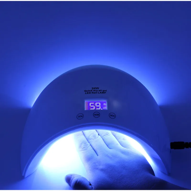 Светодиодная УФ лампа для сушки ногтей 24 Вт 12 светодиодов|nail dryer|nail lampled uv |