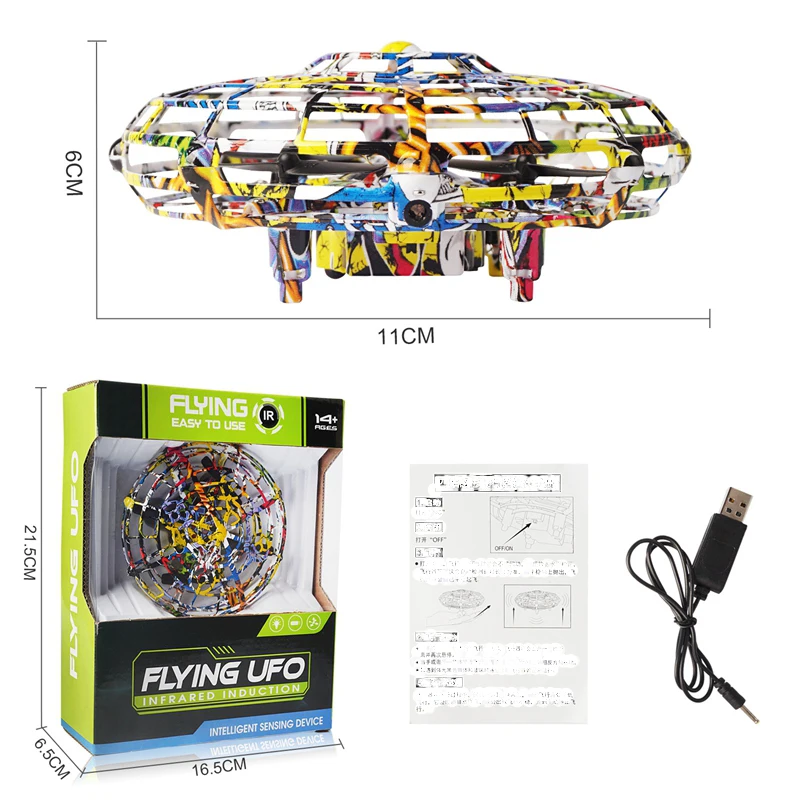 2019 Новое поступление анти-столкновения ручной НЛО мяч летающий самолет RC игрушки