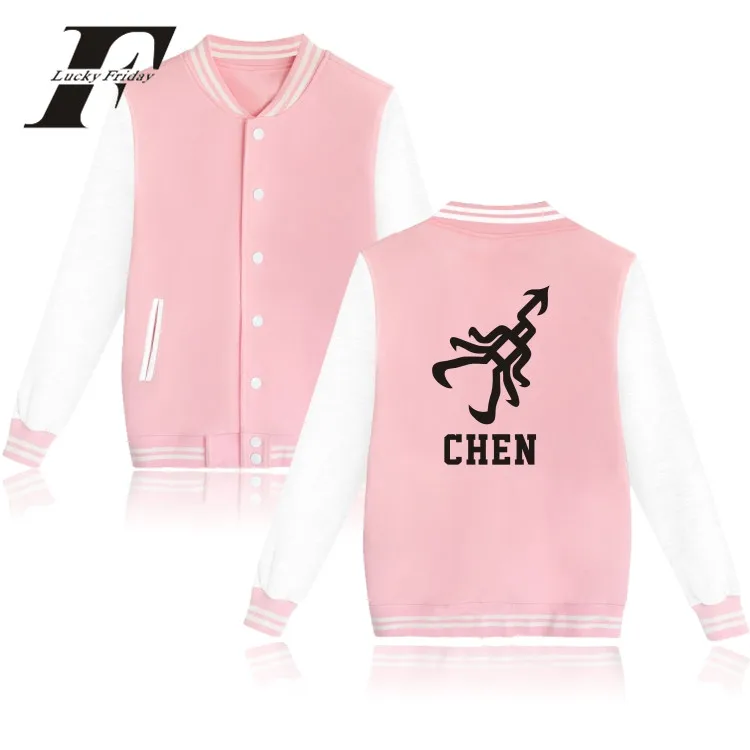 EXO Team Kpop куртка для женщин колледж толстовки L FANCLUB Корея хип хоп одежда|jacket women|college