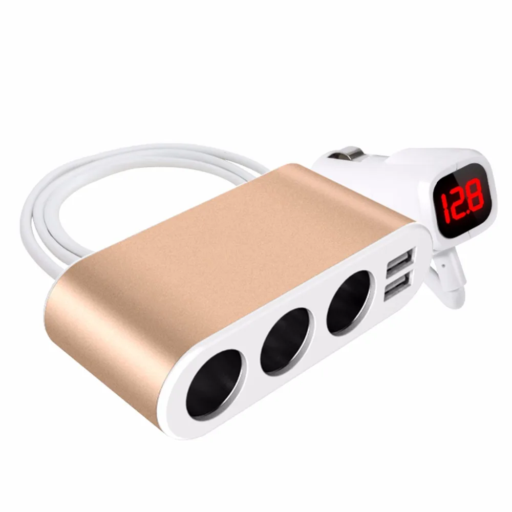 Автомобильное зарядное устройство SOONHUA 3 1 а с двумя usb портами и разъемами для