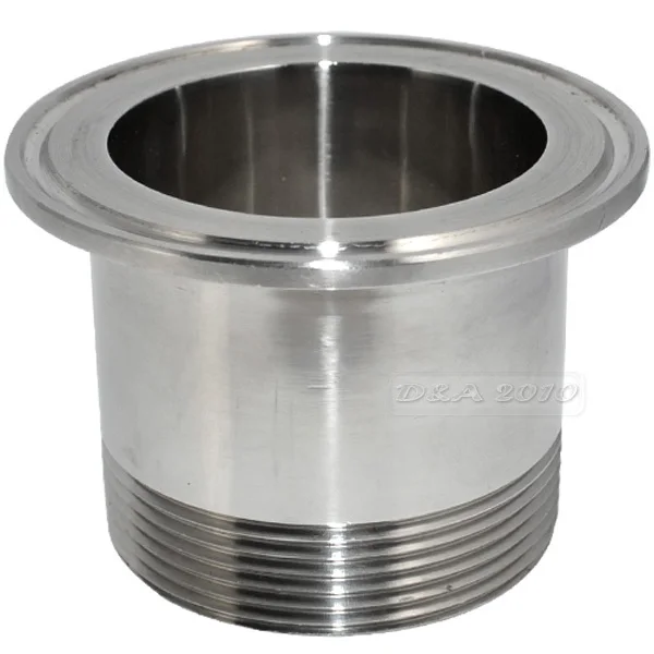 2&quot DN50 Sanitary Male Threaded Ferrule Pipe Fitting Tri Clamp Type Stainless Steel SS316 | Обустройство дома
