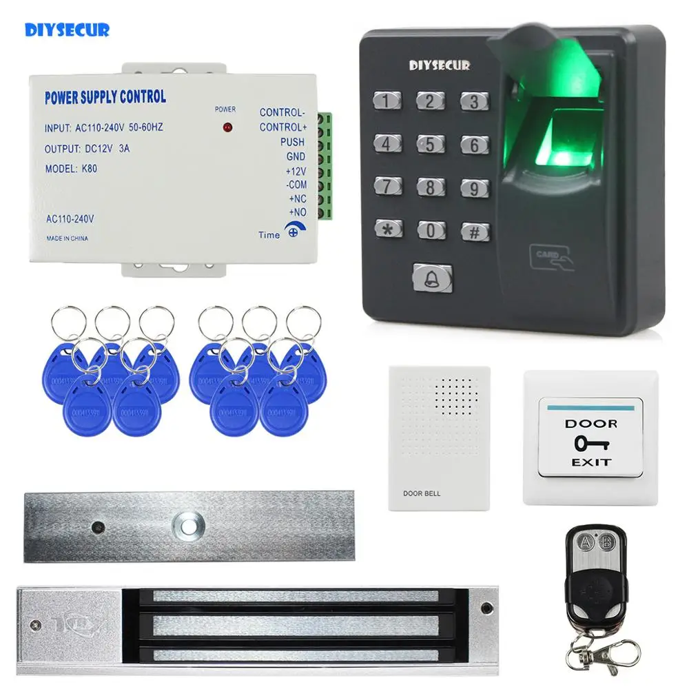 DIYSECUR биометрический сканер отпечатков пальцев RFID 125 кГц клавиатура система