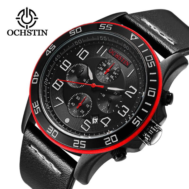 

OCHSTIN Top Brand Luxury Chronograph Mens Sport Watches Casual Quartz Men Wrist Watch Black Military Army Clock Date montre Luxe