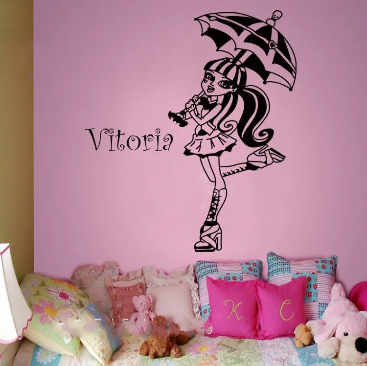Заказчик росписи Monster High-Draculaura Parapluie Ouvert- Choix Taillecouleur настенные наклейки виниловые