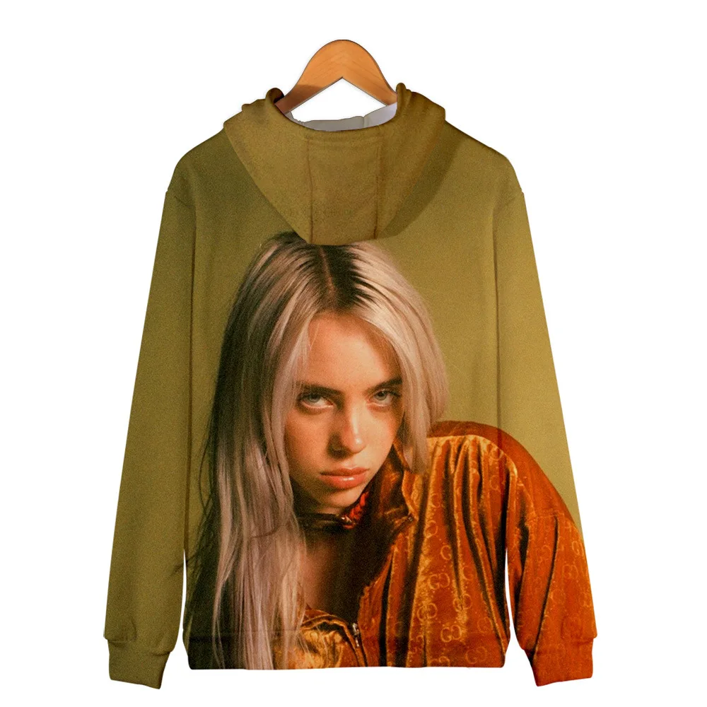 Billie Eilish/худи для женщин и девочек; детская толстовка; куртка с капюшоном; пальто на молнии; одежда