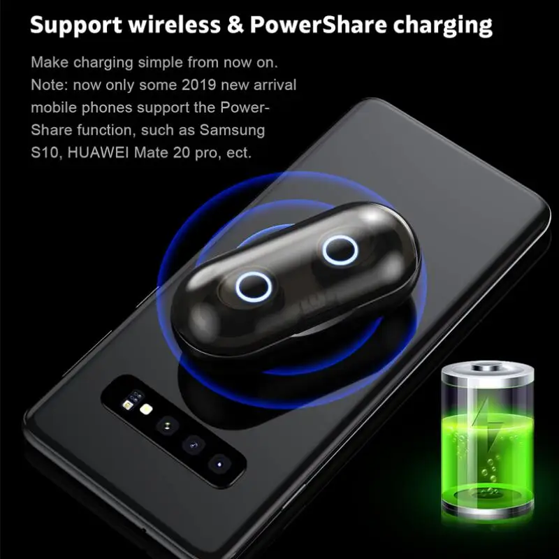 50 шт./лот BRSUANG IP010-A капсулы Беспроводные Bluetooth 5,0 наушники глубокий бас стерео Hi-Fi спортивные наушники для iPhone samsung huawei