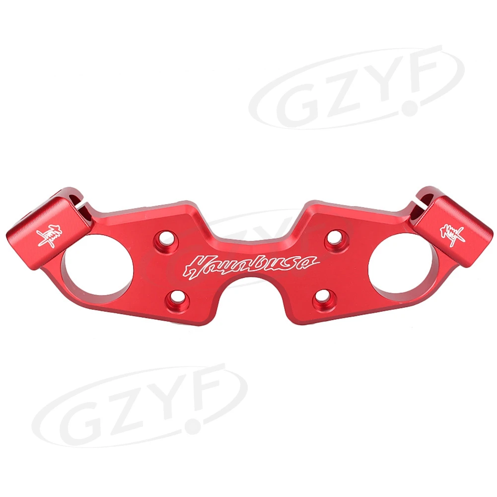 Red CNC мотоциклетные передний верхний топ зажим тройной дерево для Suzuki GSX1300R GSXR1300 Hayabusa 2008 2009 2010 2011 2012 2013 Алюминий - Цвет: Red