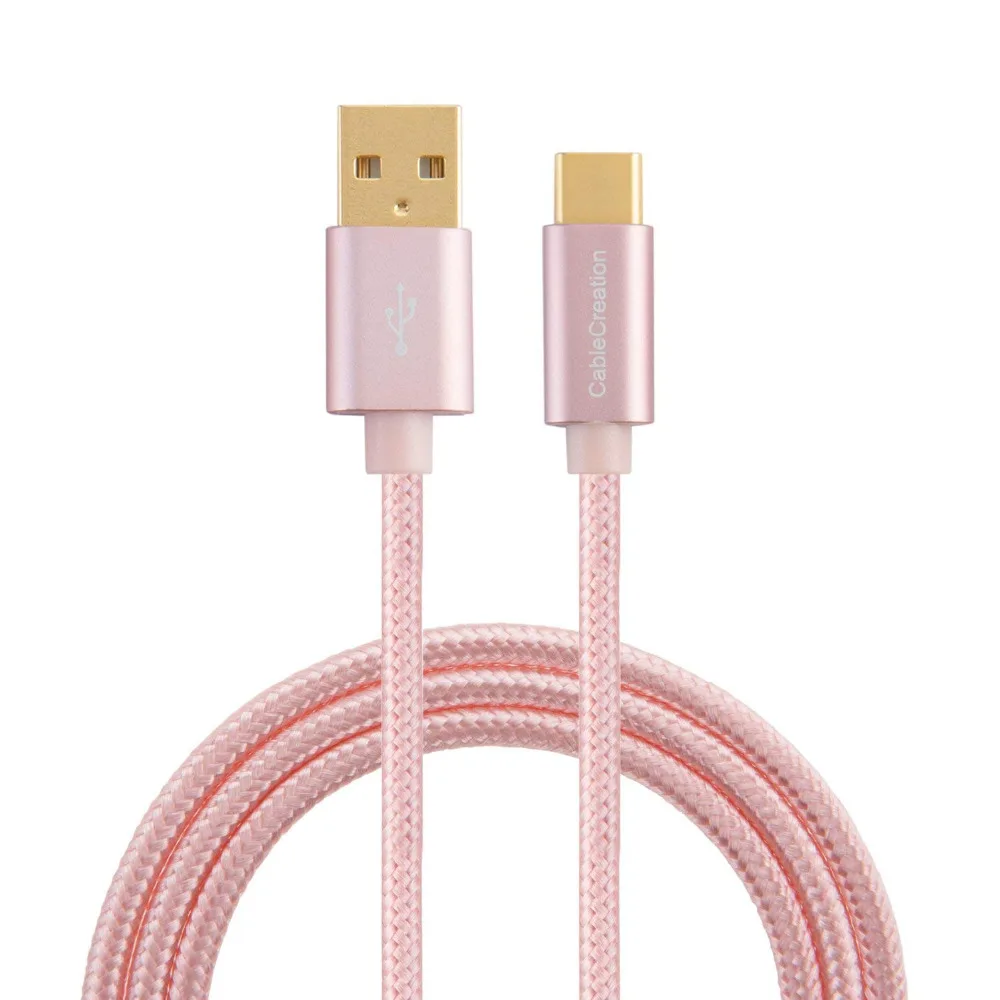 Кабель CableCreation Type-C/Type A розовый USB-C фута шнур для Huawei Samsung S20 S21 Xiaomi кабель USBC |