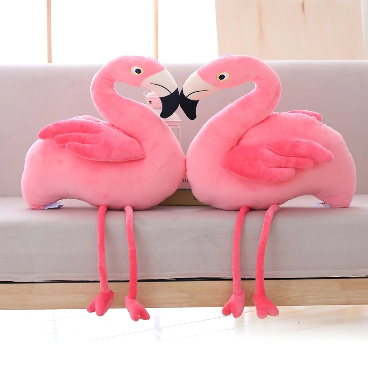 

Quality flamingos plush toys doll birds lovely animal stuffed soft plush pillow for children girls birthday Valentine's Day gift