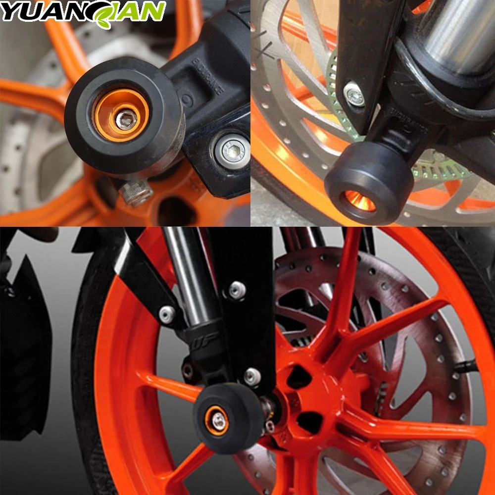 Горячая мотоциклетная Рама слайдер Для KTM Duke 125 200 390 Передняя и задняя вилка рамка колеса слайдер Краш колодки Защита от падения