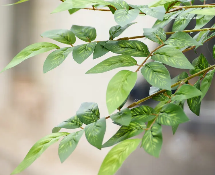 1 шт. искусственные зеленые листья дерева|Искусственные и сухие цветы| |