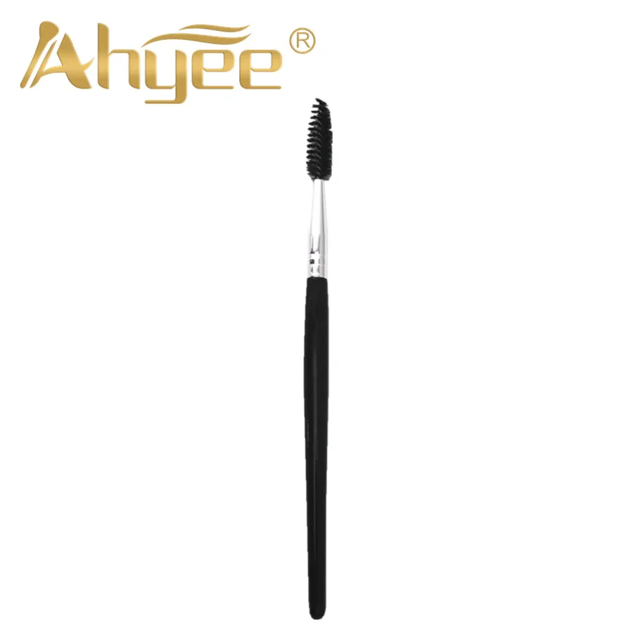 

Ahyee 1pcs Black Eyelashes Brush Wood Handle Nylon Hair Gel Sprial Special Design Make Up Cosmetic Tool