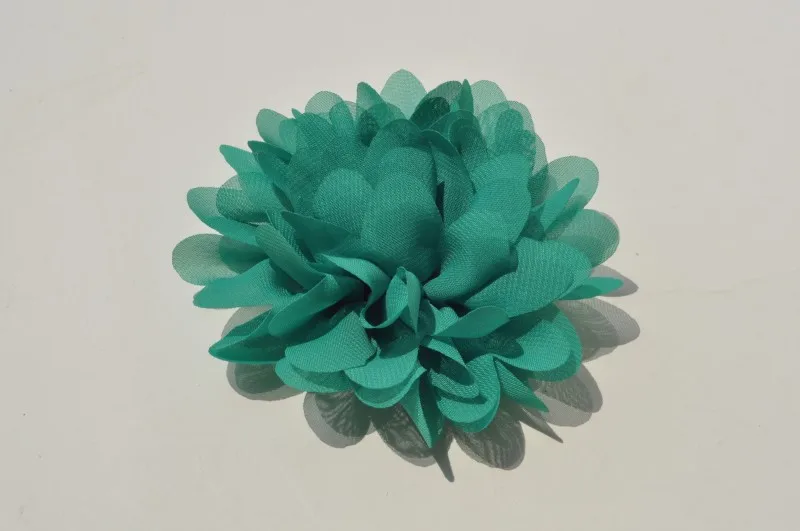 

120pcs/lot 10cm 19 Colors Big Fluffy Chiffon Flowers For Baby Girls Hair Accessories Artificial Fabric Flowers For Headbands