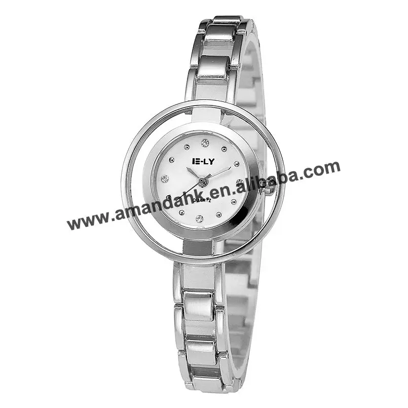 Wholesale Fashion Women Bracelet Wristwatch Hot Sale Rhinestone Watch Elegant Lady Dress Big Round Watches | Наручные часы