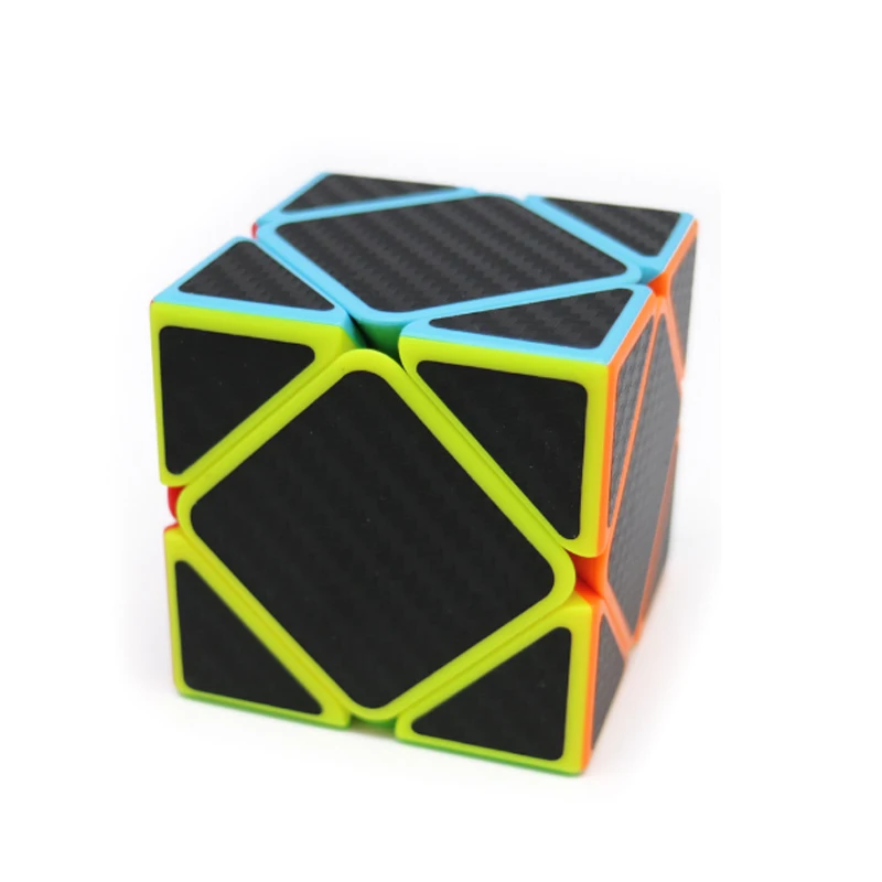 ZCube углеродного волокна стикер перекос Cube странные Sharp Мэджико Cubo скорость