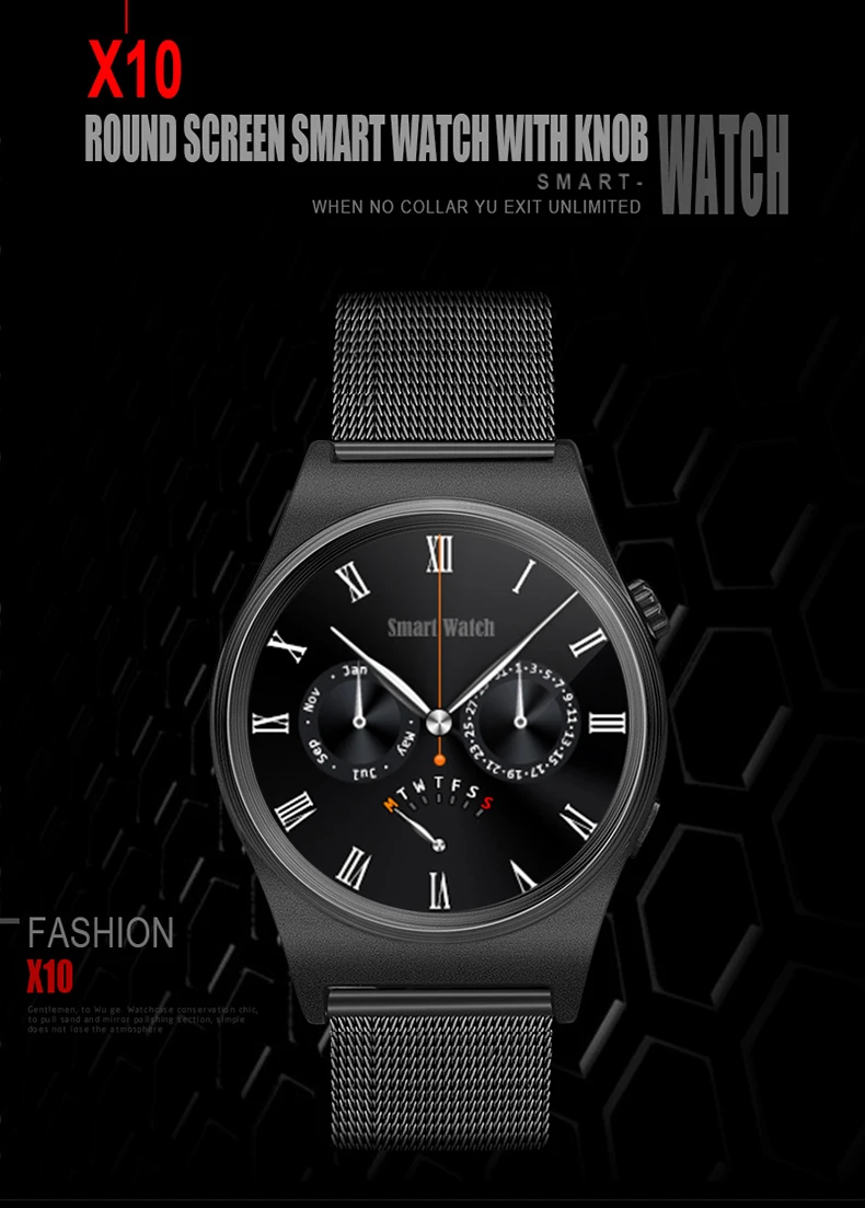 Smartch лучшие продажи Smart Watch x10 тактовую синхронизацию уведомлений Поддержка Bluetooth 4