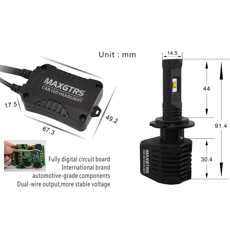 Супер яркие Автомобильные фары H7 LED H4/HB2/9003 H8/H9/H11 HB3/9005 HB4/9006 D1 автомобильная лампа 80
