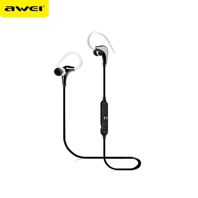 AWEI A890BL Спортивные Беспроводные наушники Auriculares Bluetooth наушники с микрофоном Fone de ouvido kulaklik Audifonos - Цвет: White