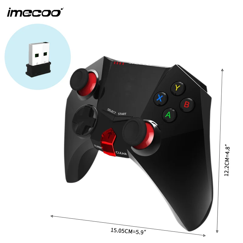 IMECOO 2 4 ГГц Беспроводной игровой контроллер Bluetooth геймпад для PS3 PC Android-смартфон Tablet