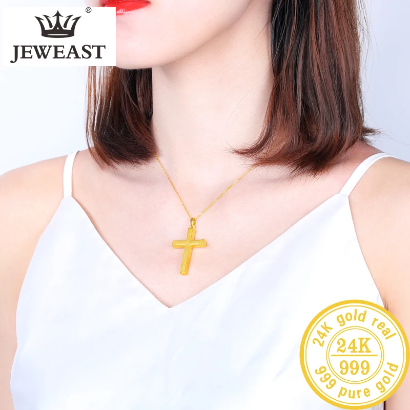 FUSSEM 24K Pure Gold Pendant Real AU 999 Solid Charm Beautiful Trendy Classic Party Fine Jewelry Hot Sell New 2020 | Украшения и