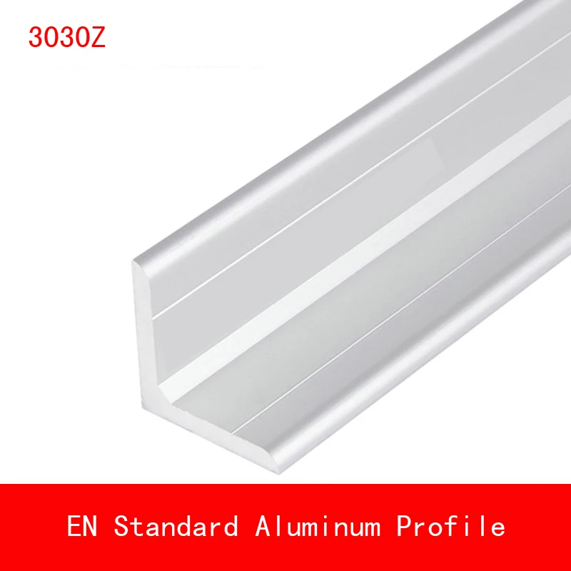 

2pcs length 500mm 3030Z Type L Aluminium Profile Angle EN Standard DIY Brackets AL 3D Printer metal Frame Workbench 30*30*4mm
