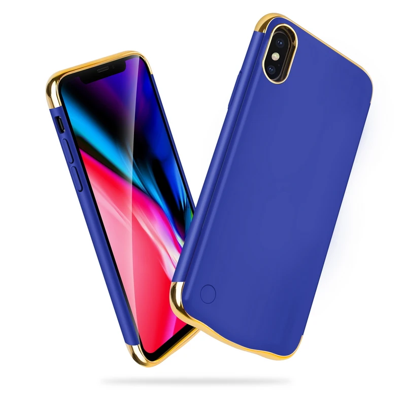 Перезаряжаемый аккумулятор большой емкости 5500 мАч для IPhone X зарядное устройство