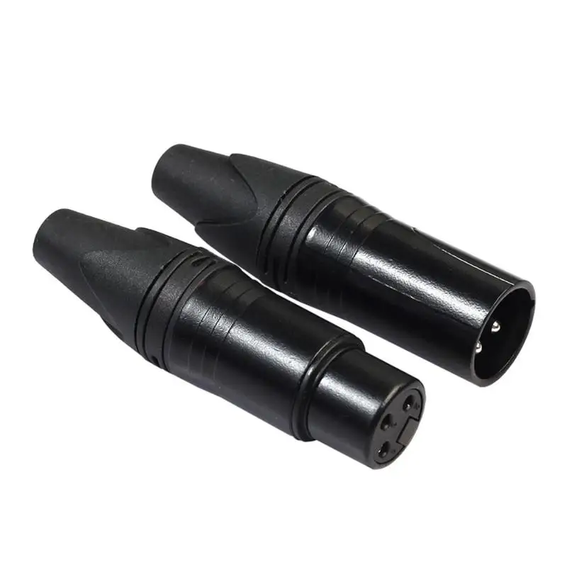 1 пара XLR 3Pin Мужской Женский DIY Аудио кабель штекер Mic Разъемы Разъем под пайку
